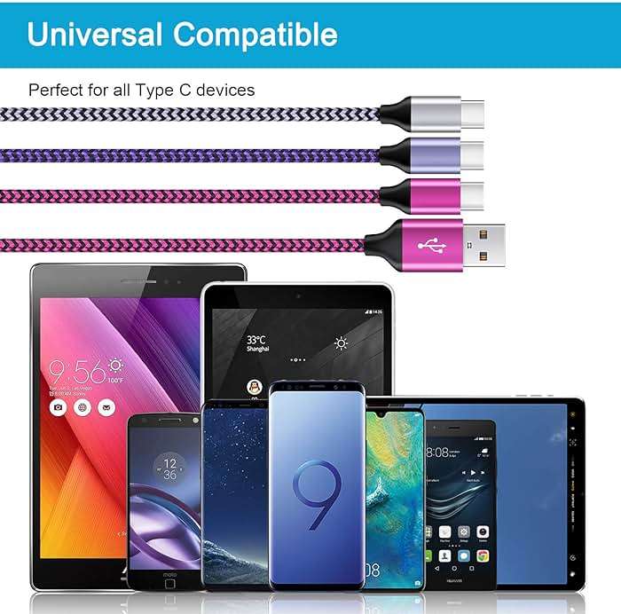 USB Type C Cable Fast Charging C Charger Cord 3 Pack Android Phone Wire for Moto G Stylus/Play/Power 2025 2024,Razr,Samsung Galaxy S24/S23/S25/S25 Ultra/S22/S21/S20,Google Pixel 10 Pro XL/9a/8a/8/7/6 - Image 7