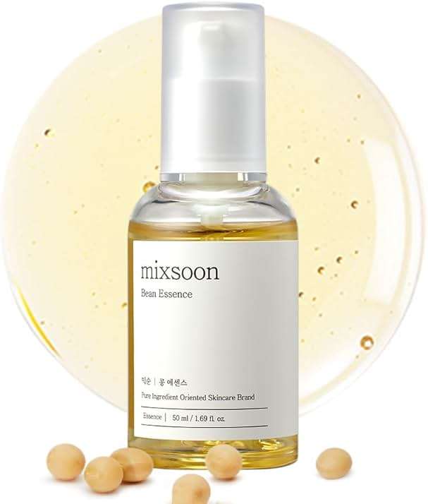 mixsoon Bean Essence Korean Skin Care, Gentle AHA Exfoliating Essence for Glass Skin Glow, Hydrating Face Serum with Fermented Bean, Smooth Skin, 50ml / 1.69 fl.oz. Korean Glass Skin Care - Image 1