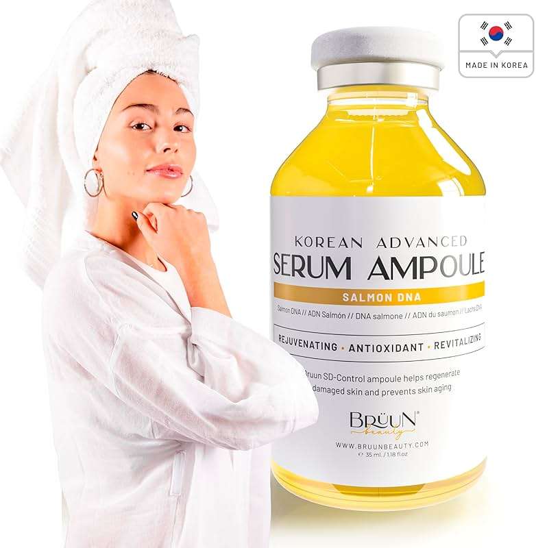 BRÜUN SD - Control Salmon DNA Ampoule - Micro Needling Korean Serum Booster for Face and Body to Use with and without Derma Pen Microneedling Skin Care Serum 1.18 fl.oz - Image 2