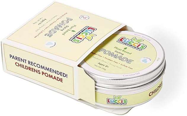 LUCCI’S CHILDRENS GROOMING SUPPLY Baby Hair Gel – 5oz Plant-Based Styling Hair Pomade for Infants – No Parabens or Sulphates – Medium Shine and Strong Hold Hair Paste for Kids - Image 5
