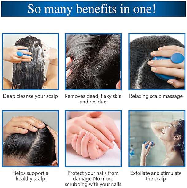 Nizoral Hair Shampoo Brush with Soft Silicone Scalp Massager Brush Head, for All Hair Types, Deep Cleanses Scalp and Removes Dead Flaky Skin and Residue - Image 6