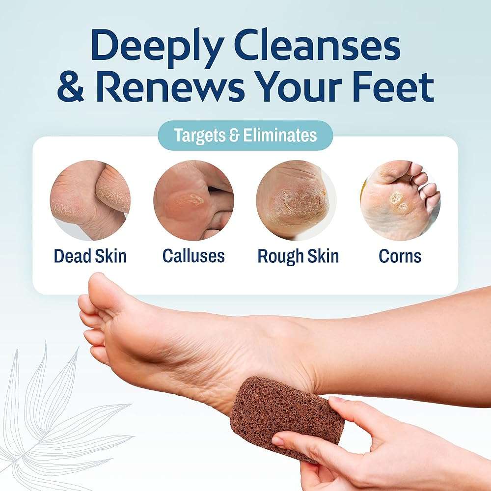 Hartfelt Magic Pumice Stone for Feet Callus Removal | Easy to Use Foot Scrubbing Stone for Removing Dead Skin from Heels, Toes, and Feet | Chemical-Free Foot Exfoliator - Pedicure Essential - Image 3
