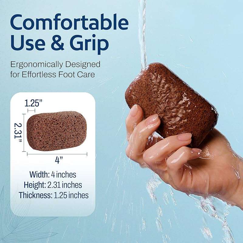 Hartfelt Magic Pumice Stone for Feet Callus Removal | Easy to Use Foot Scrubbing Stone for Removing Dead Skin from Heels, Toes, and Feet | Chemical-Free Foot Exfoliator - Pedicure Essential - Image 7