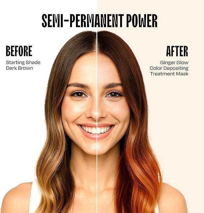 Overtone Semi Permanent Hair Color Conditioner, Ginger Glow, 8 oz, Nourishing, Damage-Free, Color Depositing Mask for All Hair Types with Shea Butter & Coconut Oil, Vegan & Cruelty-Free - Image 4