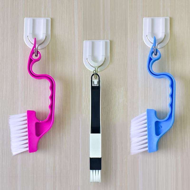 Crevice Gap Cleaning Brush Tool, 6pcs Hand-held Groove Gap Cleaning Tools, 2 in 1 Dustpan Cleaning Brushes, Shutter Door Window Track Kitchen Cleaning Brushes Kit - Image 5