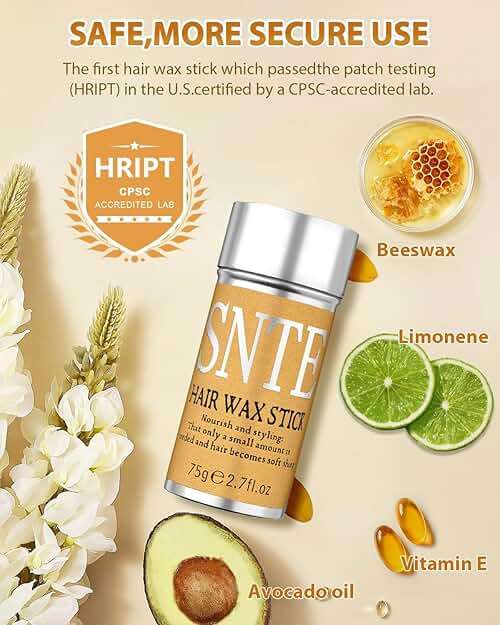 Samnyte Hair Wax Stick, Gel Tamer for Flyaways, Nourishing Slick Stick Pomade for Women & Kids, Slick Back & Styling Cream, Hair Styling Accessories for Teen Girls Gifts, 2.7 Fl Oz | Nourishing - Image 5