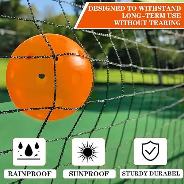 Zdgao Portable Pickleball Net Set, 22FT Regularion Size Pickle Ball Net with Paddles Set, Outdoor Pickleballs and Carry Bag, Easy Setup for Indoor, Outdoor, Driveway - Image 4