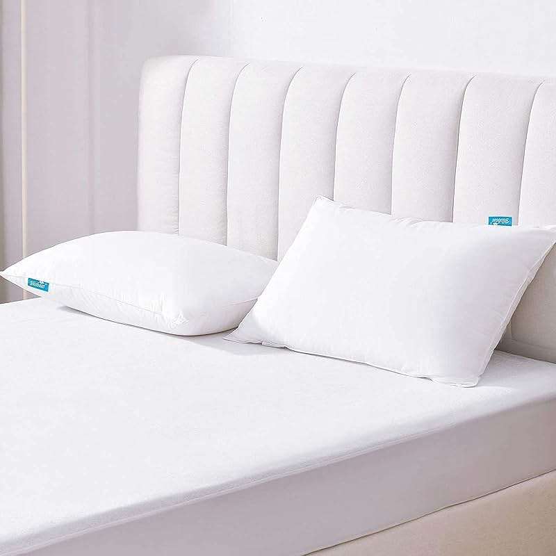 Pillow Protector 100% Waterproof & Noiseless Pillow Cover Pillow Protectors with Zipper Standard Size 2 Pack 20 x 26 Inches Pillow Cases Machine Washable - Image 7