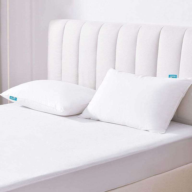 Pillow Protector 100% Waterproof & Noiseless Pillow Cover Pillow Protectors with Zipper Standard Size 2 Pack 20 x 26 Inches Pillow Cases Machine Washable - Image 8