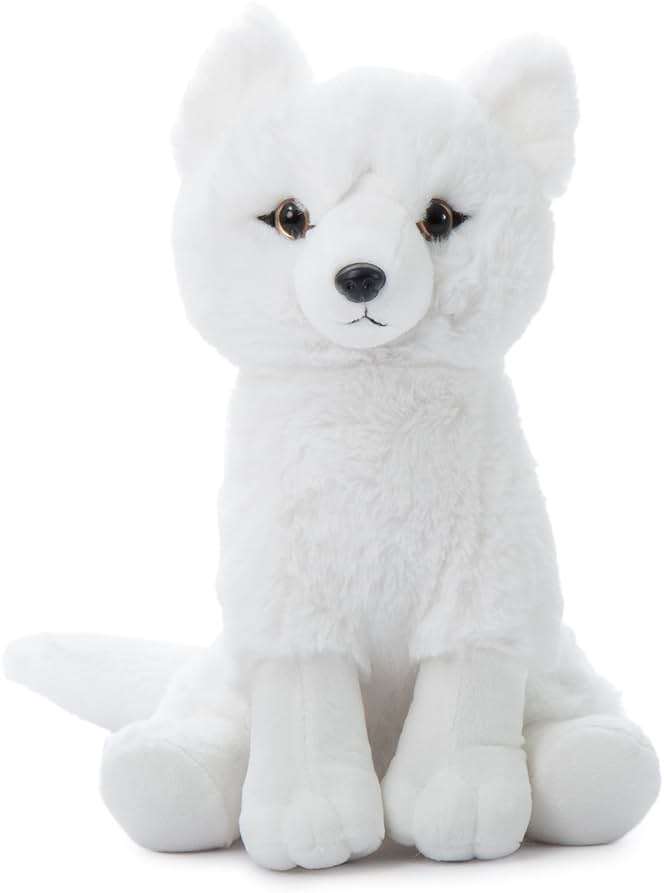 The Petting Zoo Arctic Fox Stuffed Animal, Gifts for Kids, Wild Onez Zoo Animals, Arctic Fox Plush Toy 12 inches - Image 1