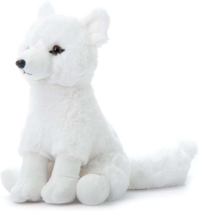 The Petting Zoo Arctic Fox Stuffed Animal, Gifts for Kids, Wild Onez Zoo Animals, Arctic Fox Plush Toy 12 inches - Image 3