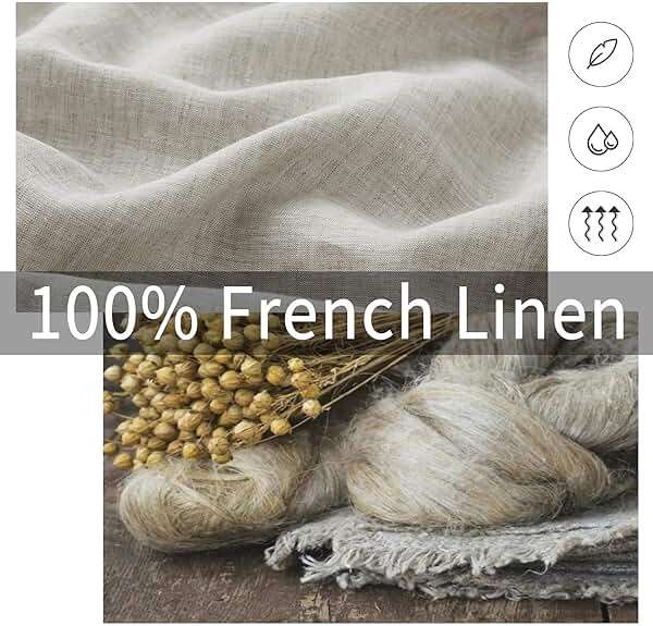 ATLINIA 100% Linen Pillowcases Set of 2, Standard Size 20" x 26" Pillow Case, Linen Pillow Sham - Image 4