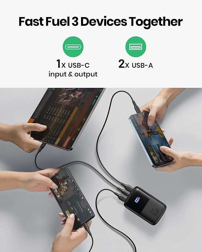 INIU Portable Charger, Smallest 22.5W 10000mAh Power Bank, USB C in/Output Fast Charging 3-Output Mini Battery Pack Charger with Phone Holder for iPhone 17 16 15 14 Air Samsung S23 Google iPad Tablet - Image 6