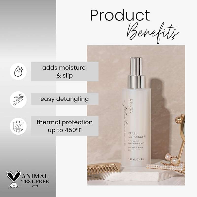 Kenra Platinum Pearl Detangler | Lightweight Conditioning Milk - Image 2