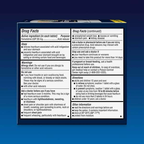 Zantac 360 Maximum Strength Tablets, 50 Count, Heartburn Prevention and Relief, 20 mg Tablets - Image 9
