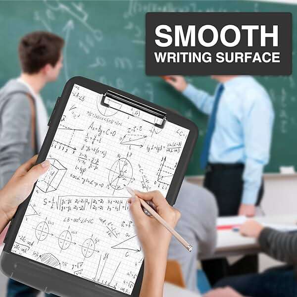 Sooez Clipboard with Storage, Clip Board 8.5 x 11 with Pen Holder, Plastic Organization Case Box for Letter Legal A4 Size Paper, Low Profile Clip, Nurses Teachers Must Haves, School & Office Supplies - Image 6