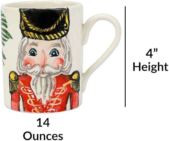 VIETRI Nutcrackers Assorted Mugs - Set of 4 - Image 3