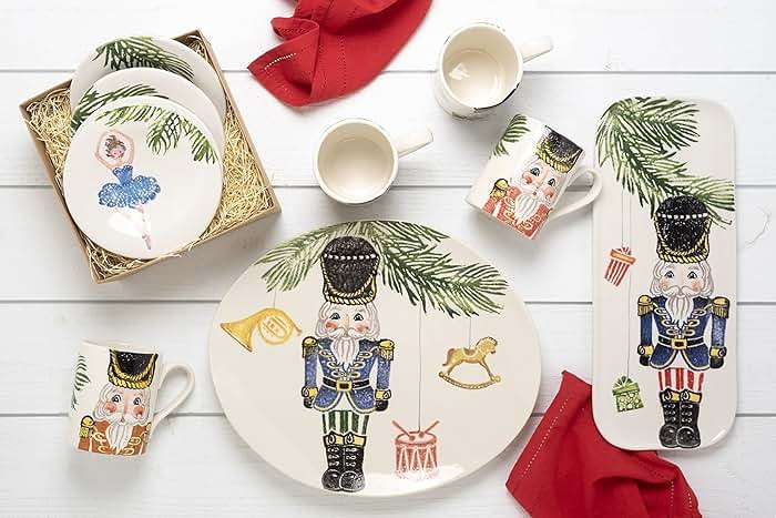 VIETRI Nutcrackers Assorted Mugs - Set of 4 - Image 7