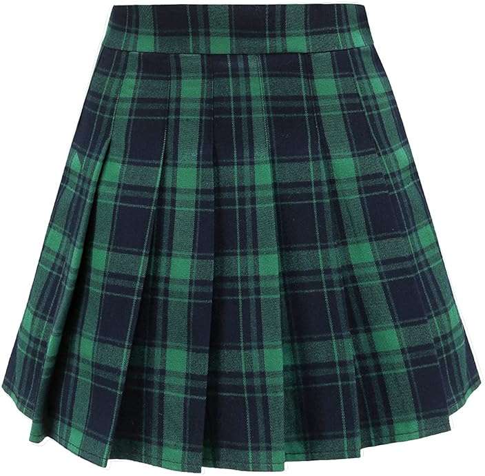 TONCHENGSD Women's High Waist Pleated Mini Skirt Skater Tennis Skirt - Image 1