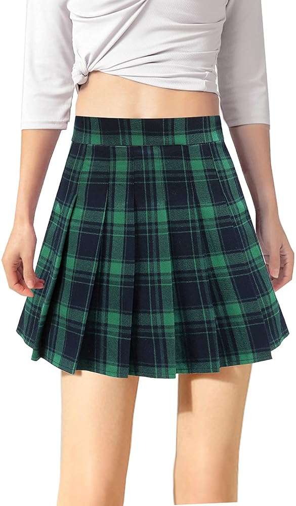 TONCHENGSD Women's High Waist Pleated Mini Skirt Skater Tennis Skirt - Image 2