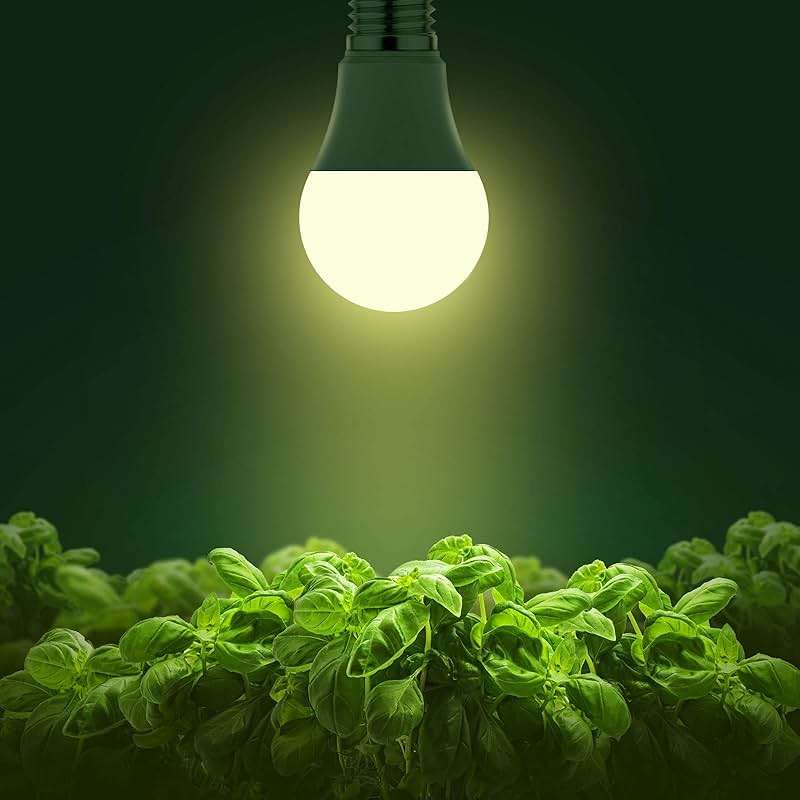 Grow Light Bulbs, Briignite LED Grow Light Bulb A19 Bulb, Full Spectrum Grow Light Bulb, Plant Light Bulbs E26 Base, 11W Grow Bulb 100W Equivalent, Grow Light for Indoor Plants, Seed Starting, 2Pack - Image 2