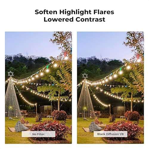 K&F CONCEPT 77mm Black Diffusion 1/8 Filter Mist Cinematic Effect Lens Filter with 28 Multi-Layer Coatings Waterproof/Scratch Resistant for Video/Vlog/Portrait Photography (Nano-X Series) - Image 3