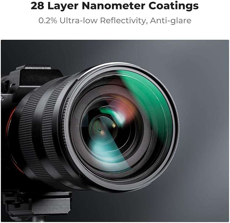 K&F CONCEPT 77mm Black Diffusion 1/8 Filter Mist Cinematic Effect Lens Filter with 28 Multi-Layer Coatings Waterproof/Scratch Resistant for Video/Vlog/Portrait Photography (Nano-X Series) - Image 6