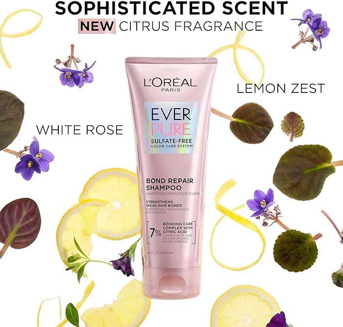 L'Oreal Paris Sulfate Free Bond Repair+ Conditioner, Hair Conditioner with Bond + Amino Acid Complex, Strengthens and Repairs Damaged or Color Treated Hair, EverPure, 6.8 Fl Oz (Packaging May Vary) - Image 5