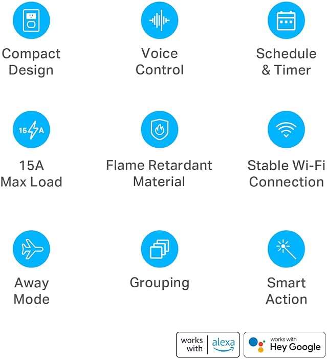 Kasa Smart Plug Ultra Mini 15A, Smart Home Wi-Fi Outlet Works with Alexa, Google Home, No Hub Required, UL Certified, 2.4G WiFi Only, 2 Count (Pack of 1)(EP10P2) , White - Image 3