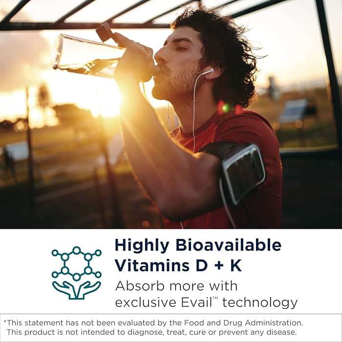 Designs for Health D-Evail Supreme - 5,000 IU Vitamin D3 Supplement with VIT K (K1, K2 as MK-4) + GG - Bone, Cardiovascular + Immune Support - Improved Bioavailability (60 Softgels) - Image 2