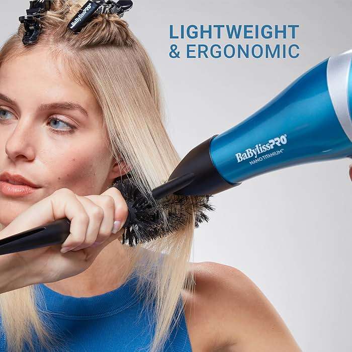 BaBylissPRO Nano Titanium 2000-Watt Blow Dryer with Concentrator Nozzle, Professional Grade Ionic Corded Styling Tool for Hair - Image 5