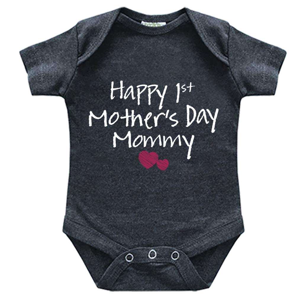 Comfiv first mothers day baby boy girl outfit happy 1st mother's day mommy bodysuit gifts - Image 1
