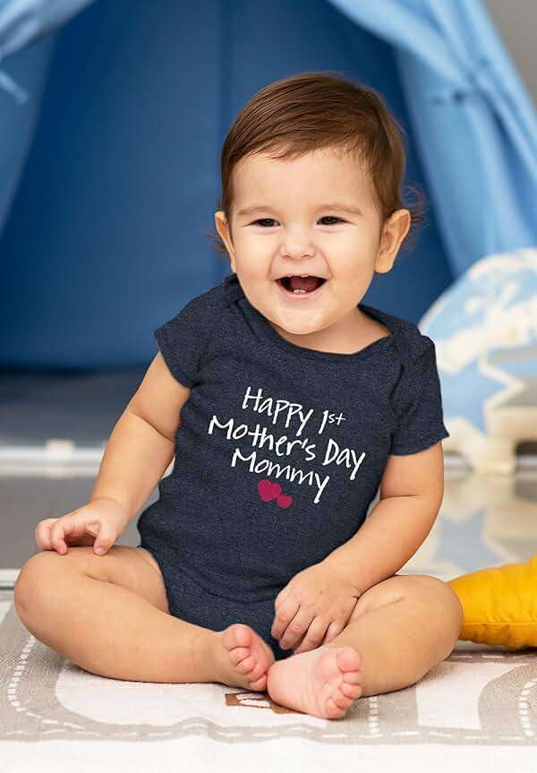 Comfiv first mothers day baby boy girl outfit happy 1st mother's day mommy bodysuit gifts - Image 2