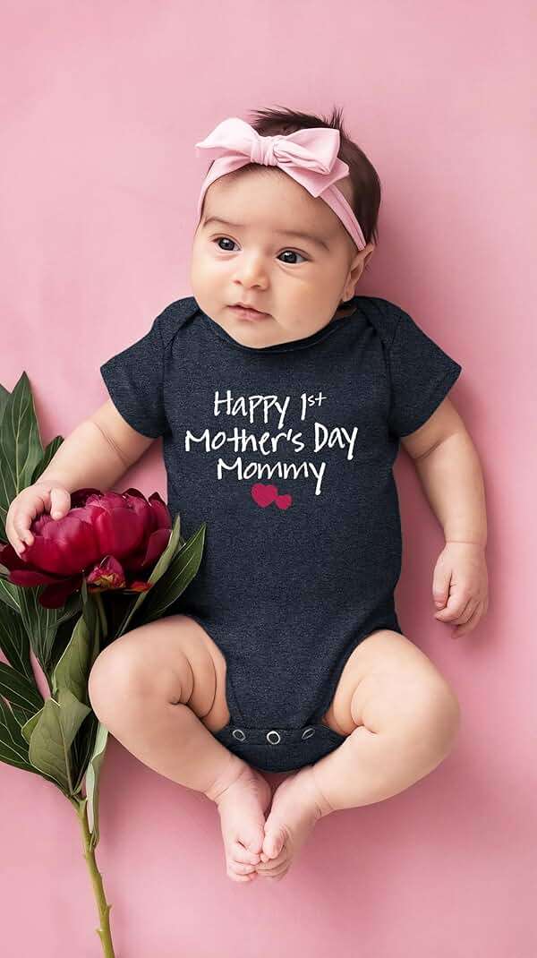 Comfiv first mothers day baby boy girl outfit happy 1st mother's day mommy bodysuit gifts - Image 4