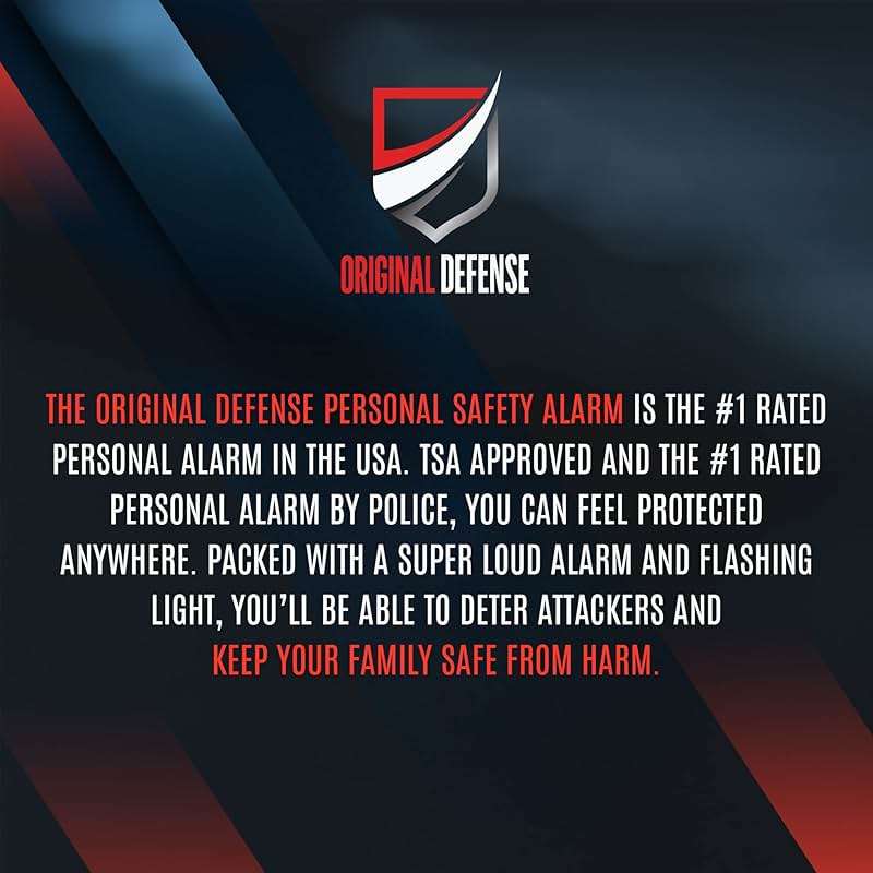 Original Defense® Siren Self-Defense Alarm (Mint) - 130 dB Keychain Alarm with LED Strobe Light for Women, Children, and Elderly - Police Recommended - Image 6