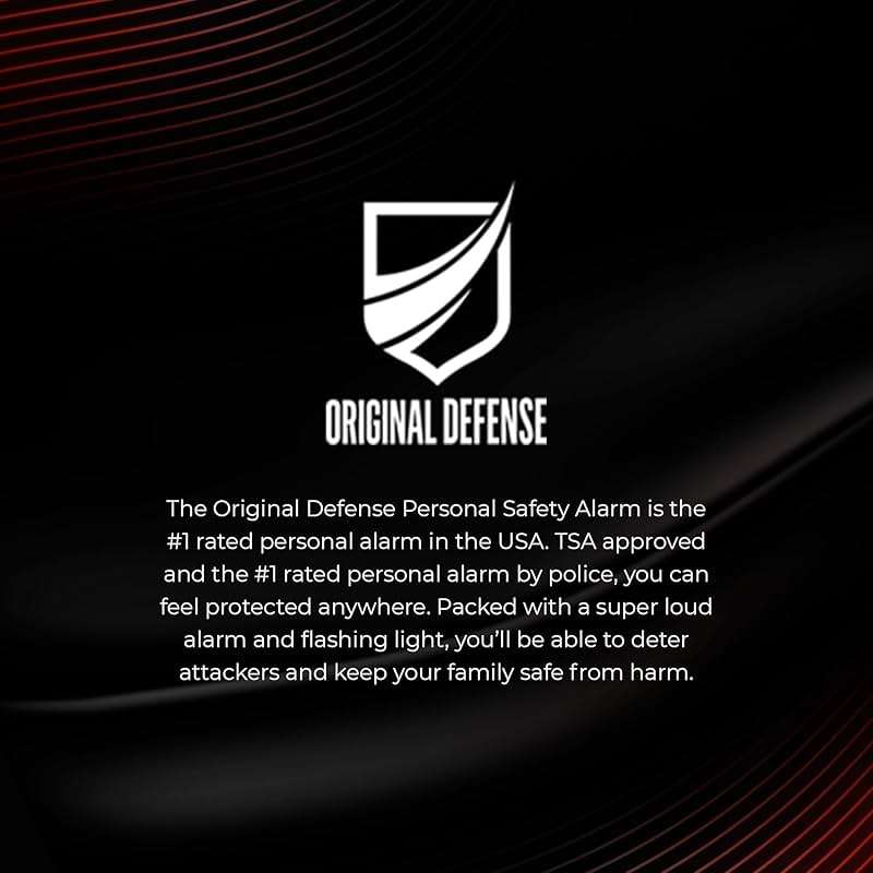 Original Defense® Siren Self-Defense Alarm (Mint) - 130 dB Keychain Alarm with LED Strobe Light for Women, Children, and Elderly - Police Recommended - Image 7