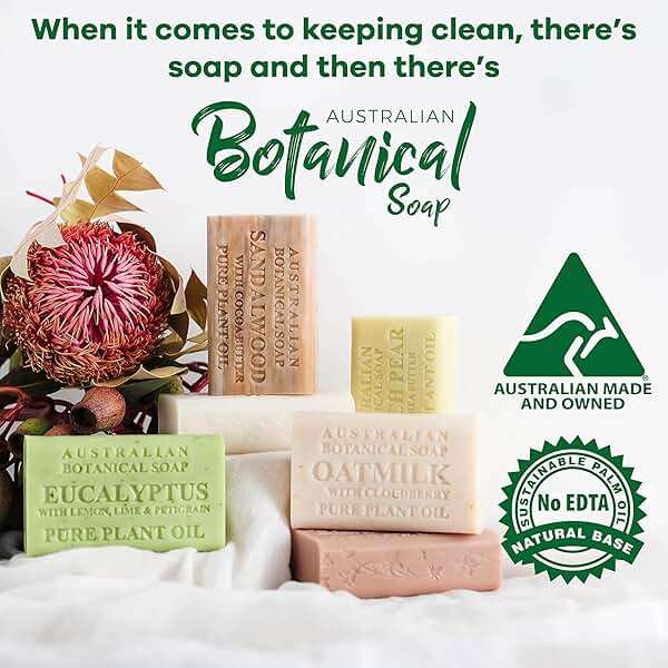Australian Botanical Soap, 6.6 OZ, Vitamin C and Valencia Orange, Triple Milled Bars made with a Natural Soap Base and Enriched with Organic Shea Butter, Pack of 8 - Image 9