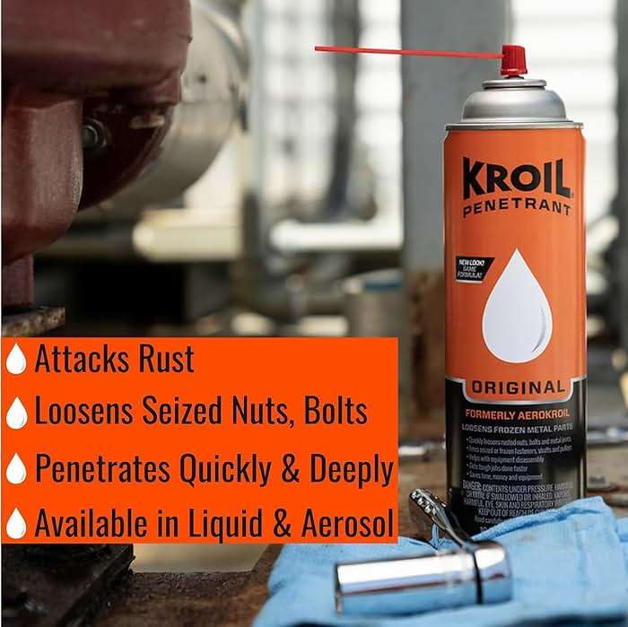 Kroil Original Penetrating Oil (Aerosol Spray-10oz Can-12 Pack) | Penetrant for Rusted Bolts, Metal, Hinges, Chains, Moving Parts | Rust, Corrosion Inhibitor (KS102) - Image 5