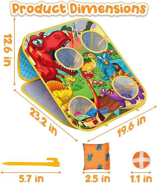 Bean Bag Toss Game for Kids - Cornhole Board Outdoor Toys for Toddlers -Party Activities Carnival Outside Yard Backyard Beach Lawn Games Toy for Kid Boys Girls Age 3 4 5 6 7 8 Year Old Birthday Gifts - Image 7