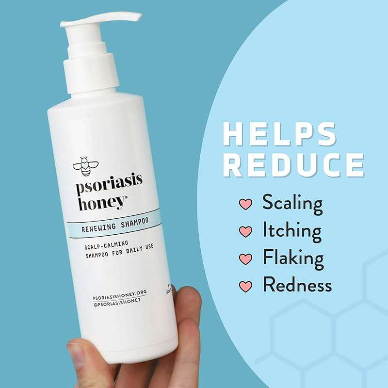 PSORIASIS HONEY Renewing Shampoo - Itchy & Dry Scalp Treatment - Psoriasis Shampoo With Argan Oil for Women & Men - Scalp Psoriasis Relief - Daily Hair Shampoo for Kids (8oz) - Image 3