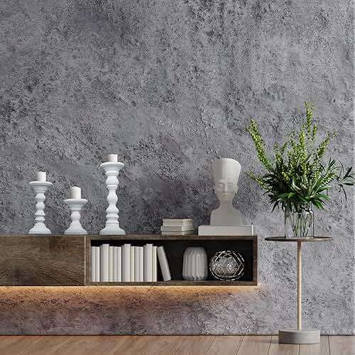 Mela Artisans 6”, 9” & 12” Mango Wood Pillar Candle Holder Set of 3 – Willow Design Matte White – Wooden Candle Holders for Table, Mantel & Living Room Décor - Image 6