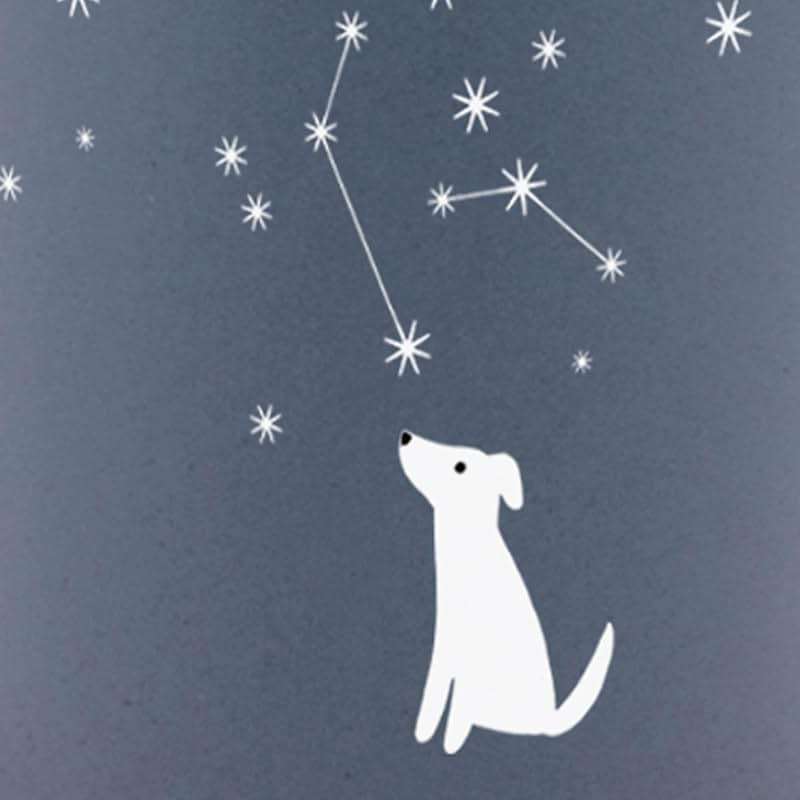 Fringe Studio Celestial Dog Stoneware Mug, 12 fl oz, Navy, 429017 - Image 3