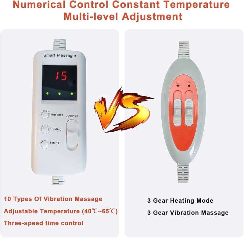 V ddhoger Electric Heating Massager Belt with Hot Compress Vibration,Massage for Abdominal Back Lumbar Stomach Pain Relief,Waist Trimmer Fitness Home Exercise, Fitness Equipment for Abdom,Ab Machine - Image 5
