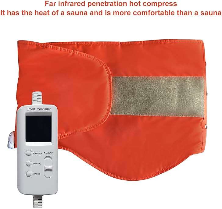 V ddhoger Electric Heating Massager Belt with Hot Compress Vibration,Massage for Abdominal Back Lumbar Stomach Pain Relief,Waist Trimmer Fitness Home Exercise, Fitness Equipment for Abdom,Ab Machine - Image 7