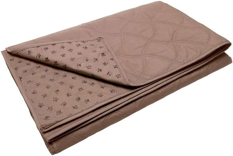 Furhaven Waterproof & Non-Slip King Size Mattress Cover Protector for Dogs & Cats, Washable, For Beds, Couches, & Car Seats - Quilted Twill Blanket Mattress Cover - Brownstone, Jumbo/King Size - Image 3