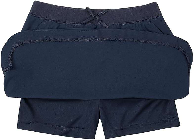 Izod Girls' School Uniform Pull-on Scooter Skirt with Undershorts, Knit Waistband & Functional Pockets, Wrinkle Resistant - Image 3