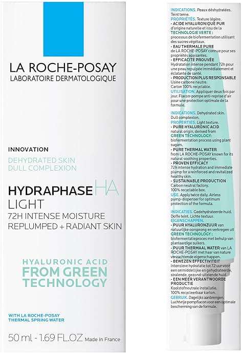 La Roche-Posay Hydraphase HA Light Face Moisturizer, Hyaluronic Acid Face Moisturizer with 72HR Hydration, Oil Free & Non-Comedogenic, 50 ML, 1.69 fl. oz. - Image 5