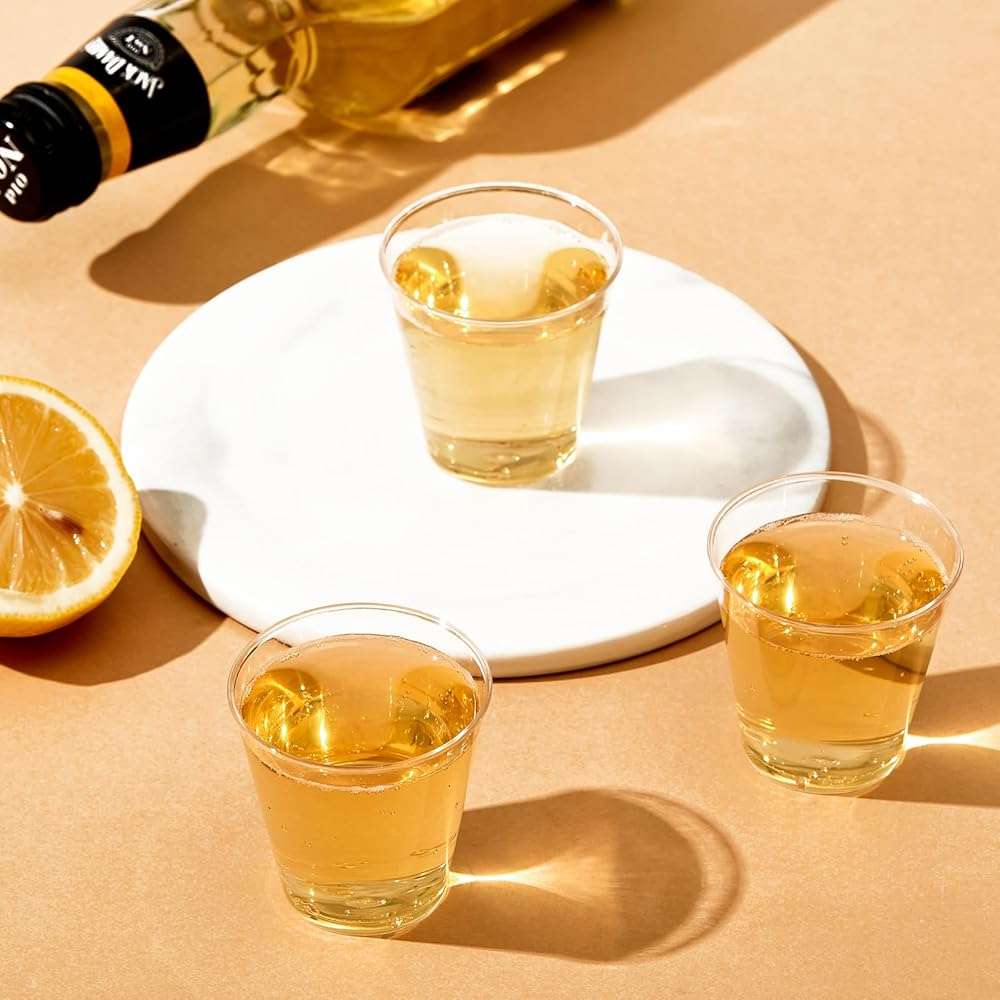 2 OZ 500 Pack Plastic Shot Glasses, Disposable Cups, Wine Tasting Cups, Small Plastic Tumbler for Whiskey, Wine Tasting, Food Samples, Perfect for Halloween, Thanksgiving, Christmas Party - Image 6