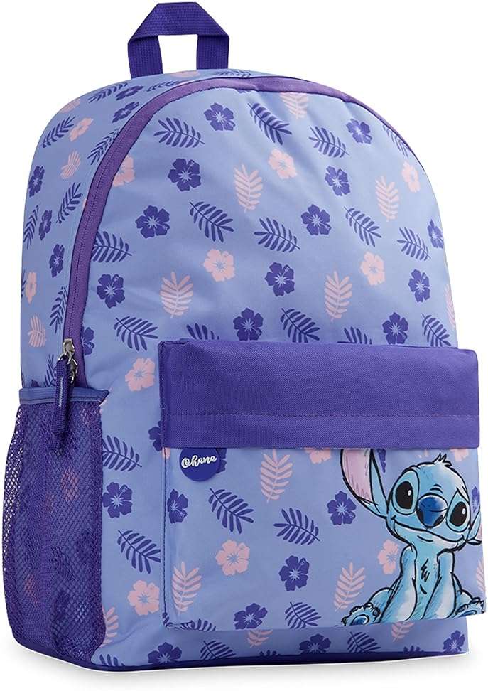 Disney Stitch Backpack for Girls Teens School Bag Kids Book Bag School Supplies Gifts (Purple) - Image 1