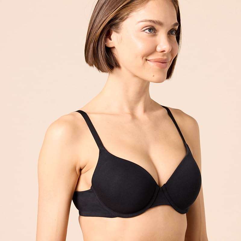 Amazon Essentials Women's Underwire T-Shirt Bras, Comfortable, Pack of 2 - Image 3